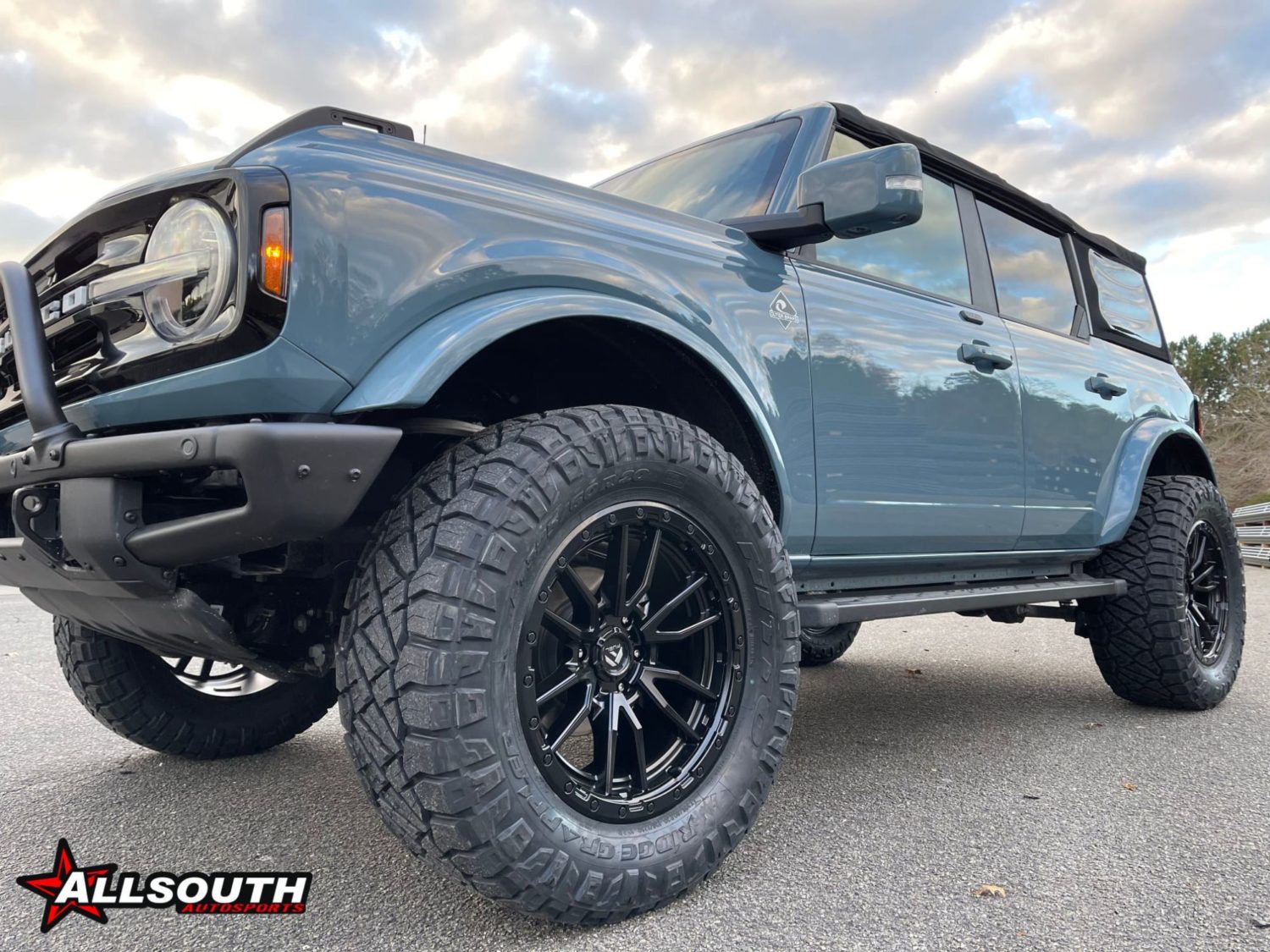 Ford Bronco Blue Fuel Off Road Rebel D Wheel Wheel Front