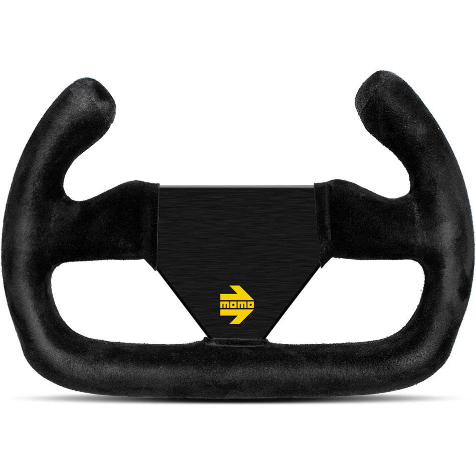 MOMO AUTOMOTIVE ACCESSORIES MOD 27 Cut Steering Whel Black Suede Cut R1925C/27S
