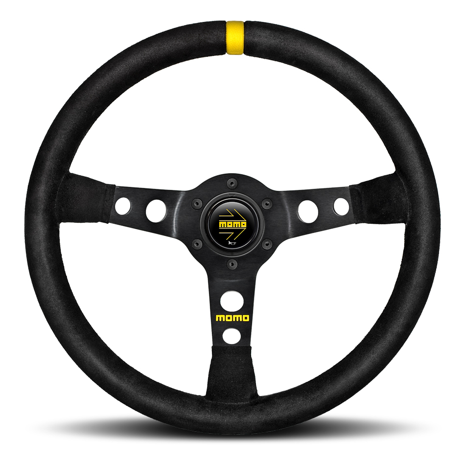 MOMO AUTOMOTIVE ACCESSORIES MOD 07 Steering Wheel Black Suede R1905/35S