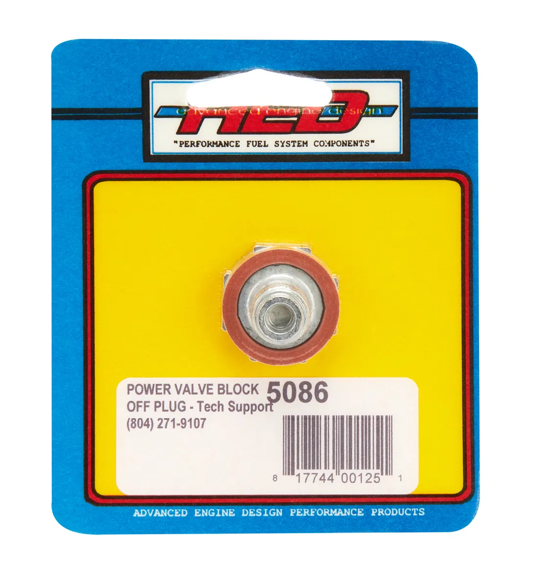 ADVANCED ENGINE DESIGN Power Valve Block-Off Plug 5086