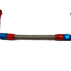ADVANCED ENGINE DESIGN Holley #6 Braided Fuel Line w/Gauge 6096