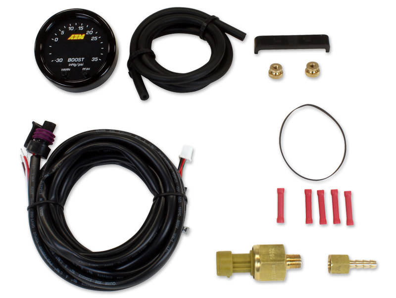 AEM ELECTRONICS X-Series Boost Pressure Gauge -30inHg-35psi 30-0306