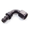 AEROQUIP #8 90 Degree Socketless Black FBL1533