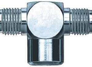 AEROQUIP Stl Tee 1/8npt female to #4an Fitting FBM2882