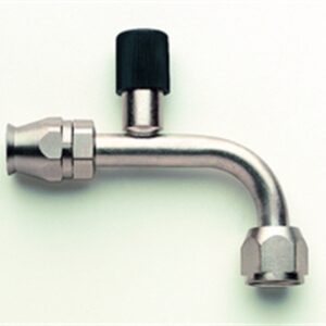 AEROQUIP 90 Degree -8 A/C Fitting w/Charger Port FCE1833