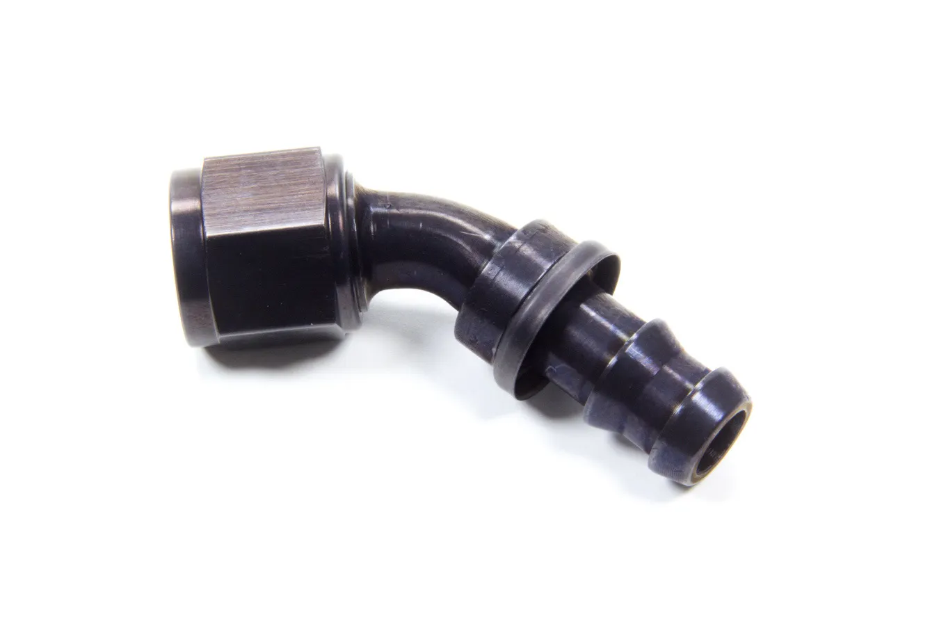 AEROQUIP #8 45 Degree Socketless Black FCL1523