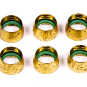 AEROQUIP -6 Replacement A/C Brass Sleeves (6 pk) FCM2430