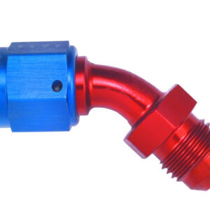 AEROQUIP #6 Male to #6 Female 45 Deg Swivel Fitting FCM3148