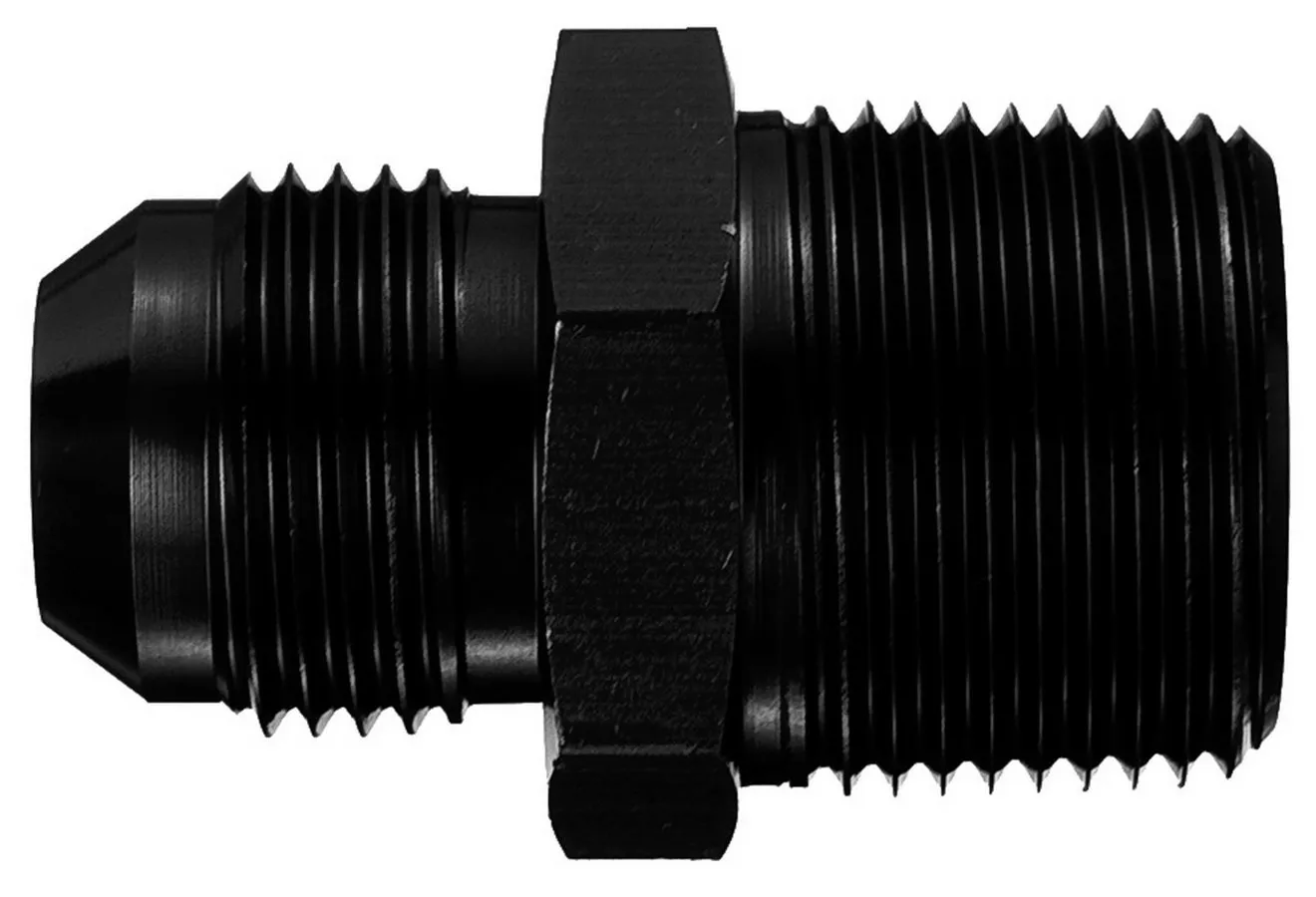 AEROQUIP #6 to 1/2in Pipe Alum Adapter Black FCM5013