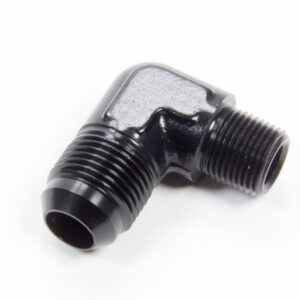 AEROQUIP 90 Deg #10 to 3/8in Alum Adapter Black FCM5016