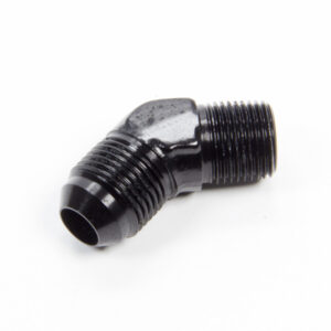AEROQUIP 45 Deg Alum #8 to 3/8npt Fitting Black FCM5023