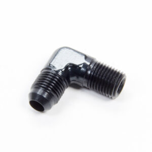 AEROQUIP 90 Deg Alum #6 Flare 1/4 in Black FCM5034