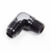 AEROQUIP 90 Deg Alum #8 Flare 3/8 in Black FCM5037