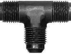 AEROQUIP #6 Flare End Union Tee Black FCM5062