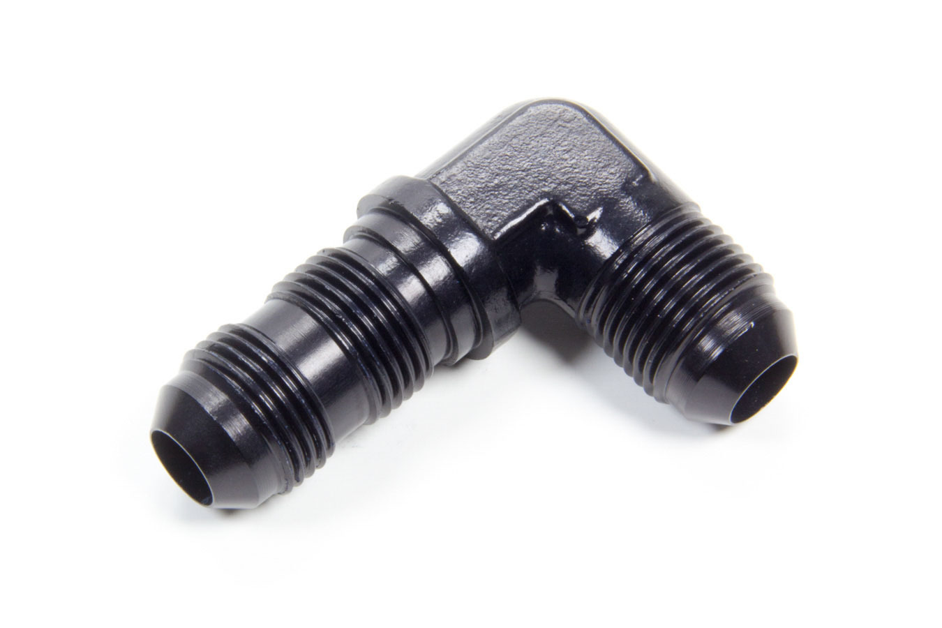 AEROQUIP #8 Flare 90 Deg Bulkhead Union Black FCM5083
