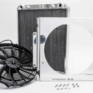 AFCO RACING PRODUCTS Dragster Radiator w/ Fan and Shroud 80108N