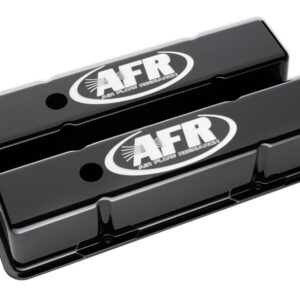 AIR FLOW RESEARCH SBC Tall Alum Valve Cvr Black w/AFR Logo 6705