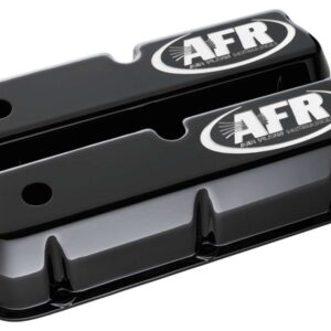 AIR FLOW RESEARCH SBF Tall Alum Valve Cvr Black w/AFR Logo 6715
