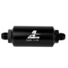 AEROMOTIVE 8an Inline Fuel Filter 10 Micron 2in OD Black 12375
