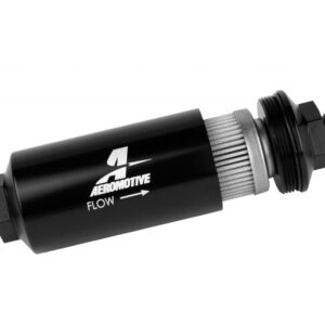 AEROMOTIVE 8an Inline Fuel Filter 40 Micron 2in OD Black 12378