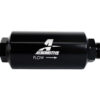 AEROMOTIVE 10an Inline Fuel Filter 100 Micron 2in OD Black 12389