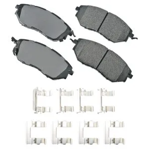 AKEBONO BRAKE CORPORATION ProACT Ultra-Premium Bra ke Pads - Front ACT1078A