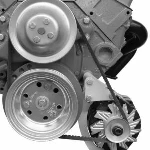 ALAN GROVE COMPONENTS Alt.Bracket SBC Short Pump Low Mt./Narrow Fram 207L