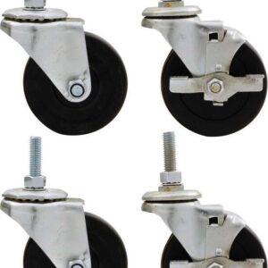 ALLSTAR PERFORMANCE Wheel Kit 3in Standard Duty Locking ALL10163