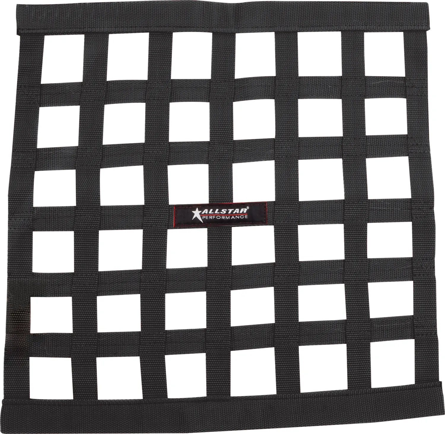 ALLSTAR PERFORMANCE Window Net Ribbon Style 18 x 18 Black Non-SFI ALL10283