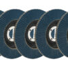 ALLSTAR PERFORMANCE Flap Discs 80 Grit 4-1/2in with 7/8in Arbor ALL12122-5