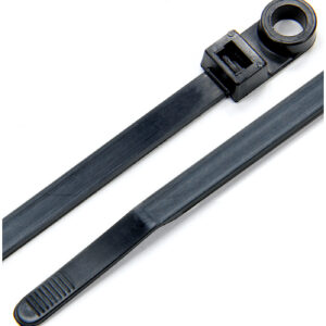 ALLSTAR PERFORMANCE Wire Ties Black 8.00 w/ Mounting Hole 25pk ALL14390