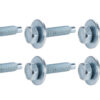 ALLSTAR PERFORMANCE Body Bolt 1-1/8in 10pk Silver ALL16555