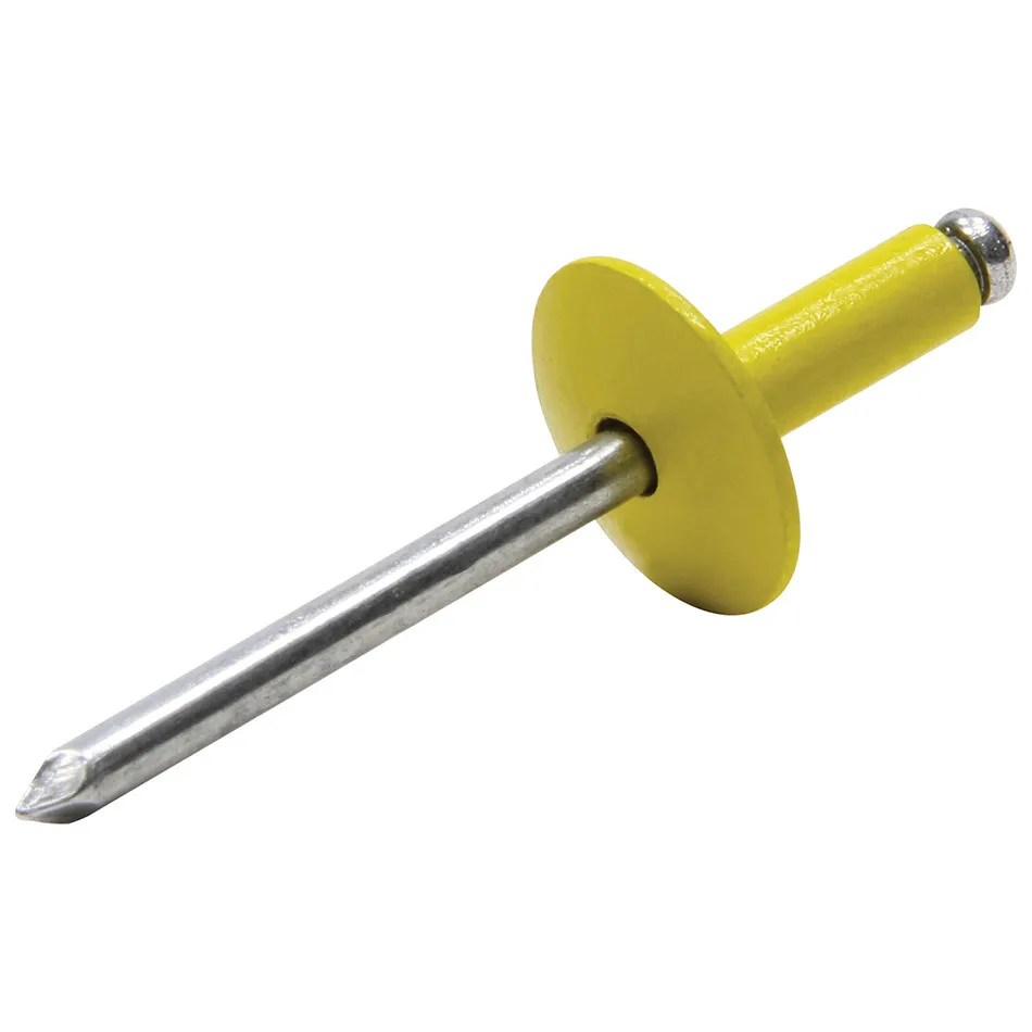 ALLSTAR PERFORMANCE Lg Hd Rivet Yellow Alum 250pk ALL18056