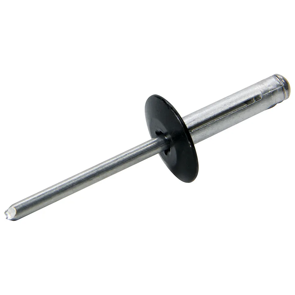 ALLSTAR PERFORMANCE Lg Hd Rivet 250Pk Black Flange Type Alum Mandrel ALL18063