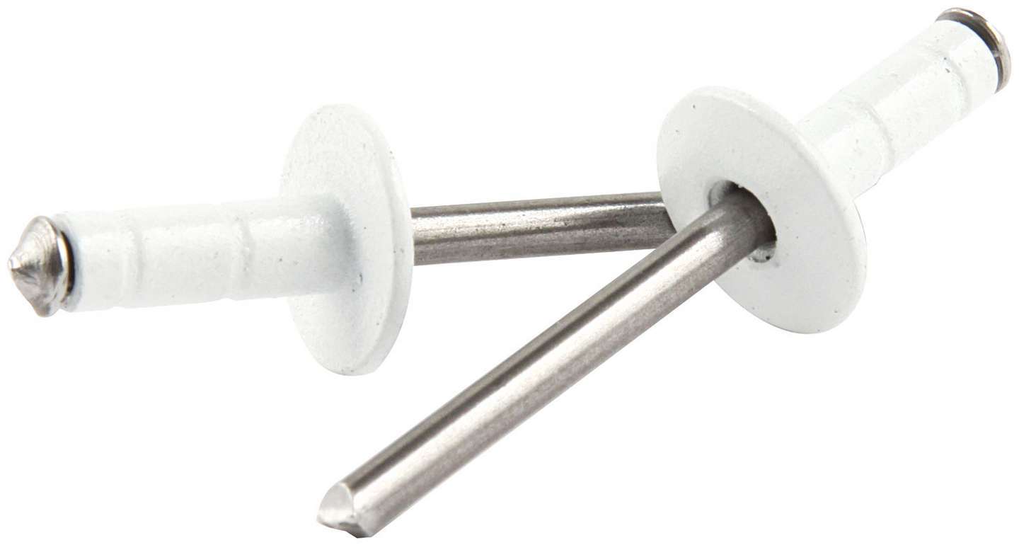 ALLSTAR PERFORMANCE Med Hd Rivet White 250pk Multi Grip ALL18092