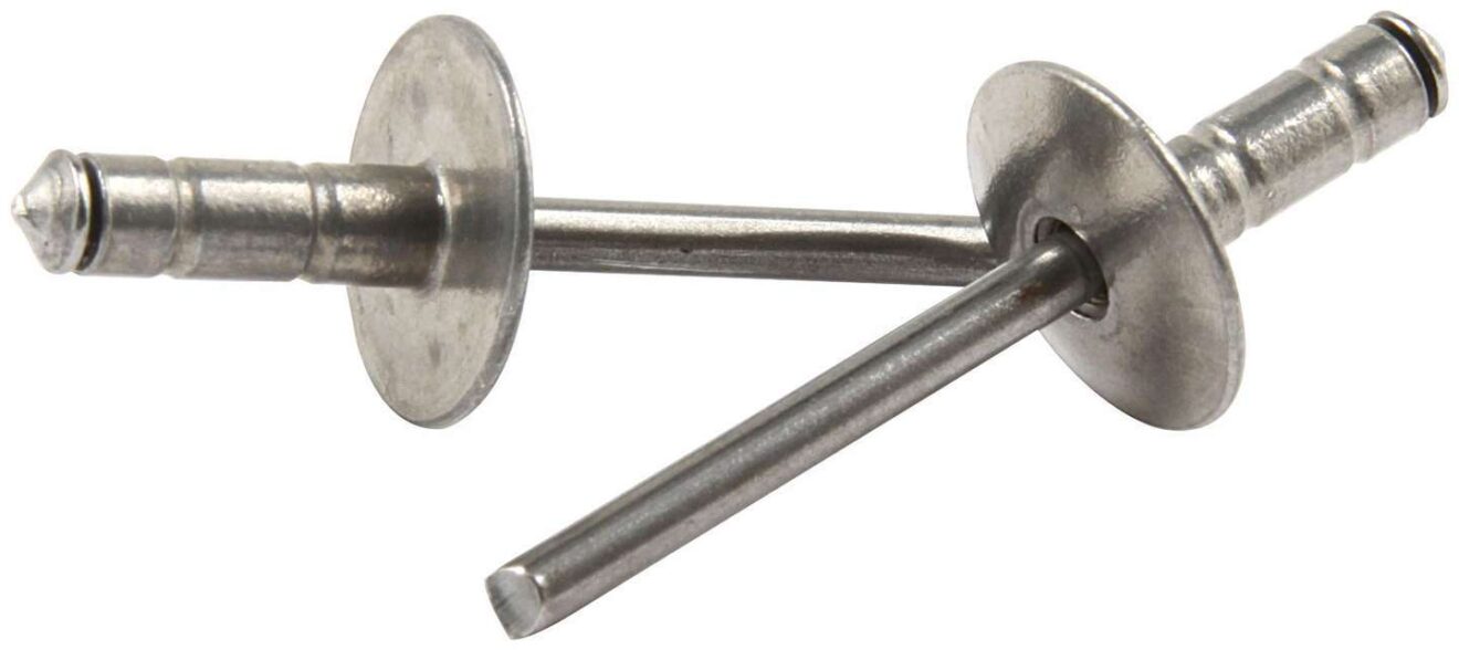 Allmax Rivets ALLSTAR PERFORMANCE Lg Hd Rivet Silver 250pk Multi Grip ALL18094