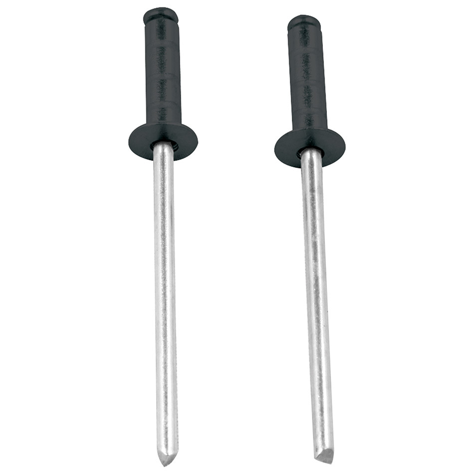 Allmax Rivets ALLSTAR PERFORMANCE 1/8in Alum Rivet Black 250pk Multi Grip ALL18098