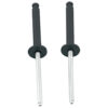 ALLSTAR PERFORMANCE 1/8in Alum Rivet Black 100pk Flange Type ALL18099
