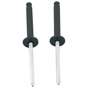 ALLSTAR PERFORMANCE 1/8in Alum Rivet Black 100pk Flange Type ALL18099