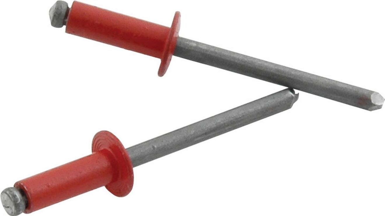 Red Top Rivet ALLSTAR PERFORMANCE Sm Hd Rivet Red 250pk ALL18120