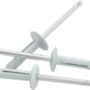 ALLSTAR PERFORMANCE Md Hd Rivet 250Pk White Flange Type Alum Mandrel ALL18188