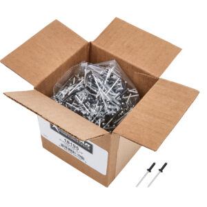 ALLSTAR PERFORMANCE 1/8in Alum Rivet Black 500pk 5/16in-3/8in ALL18195