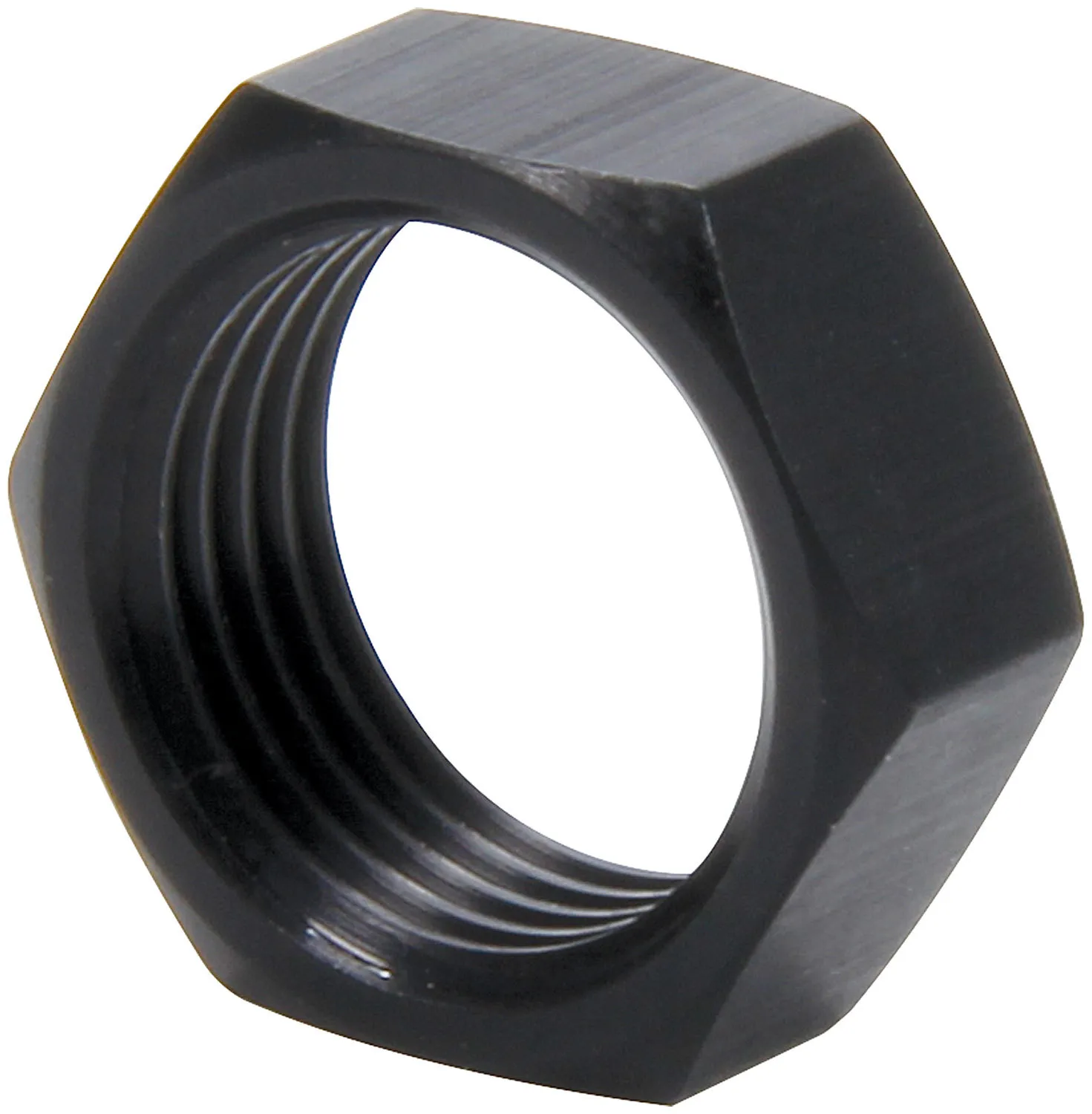 ALLSTAR PERFORMANCE 3/4-16 RH Alum Jam Nuts Thin O.D. Black 50pk ALL18288-50