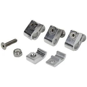 ALLSTAR PERFORMANCE 2pc Alum Line Clamps 1/4in 4pk ALL18321