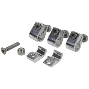 ALLSTAR PERFORMANCE 2pc Alum Line Clamps 3/8in 4pk ALL18323