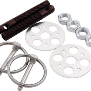 ALLSTAR PERFORMANCE LW Alum Hood Pin Kit 3/8in Black ALL18473