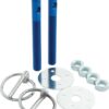 ALLSTAR PERFORMANCE Alum Hood Pin Kit 3/8in Blue ALL18482