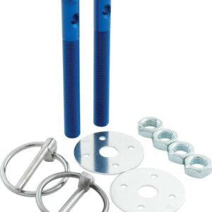ALLSTAR PERFORMANCE Alum Hood Pin Kit 3/8in Blue ALL18482