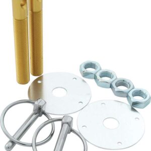 ALLSTAR PERFORMANCE Alum Hood Pin Kit 1/2in with 1/4in Clips Gold ALL18503