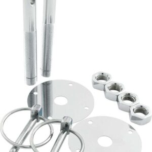 ALLSTAR PERFORMANCE Steel Hood Pin Kit w/ 1/4in Flip-Over Clips ALL18513